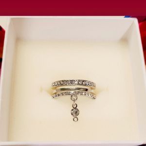 Tri Band Jewel Crown Ring